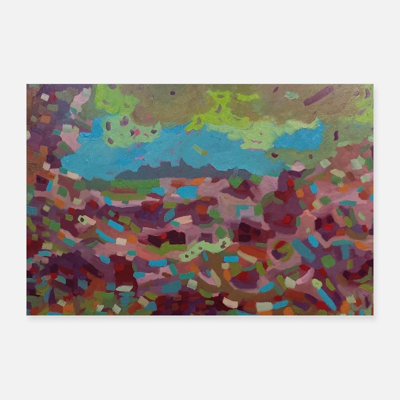 Chaos de vitraux de couleurs Poster 60 x 40 cm