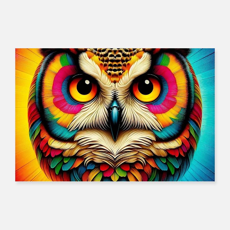 Eule Poster 60x40 cm