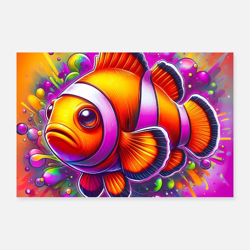 Clownfisch Poster 60x40 cm