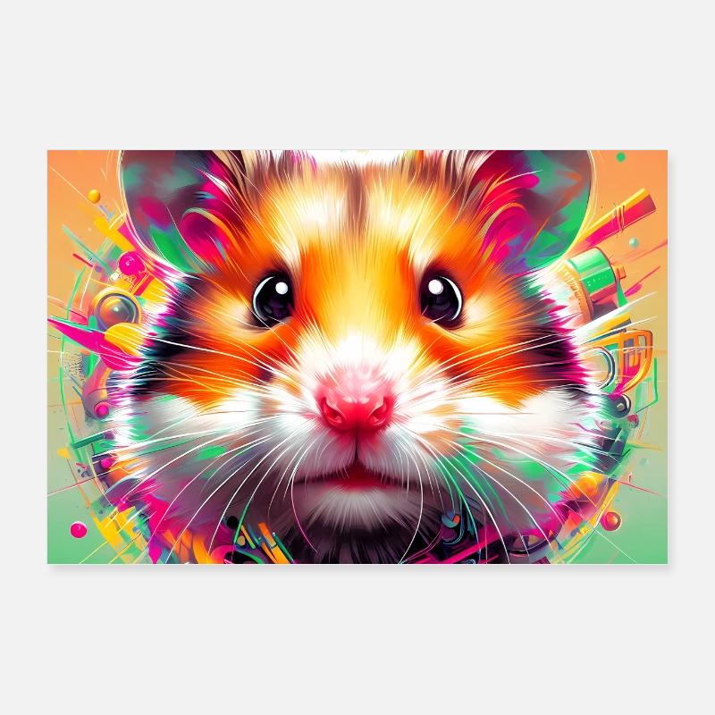 hamster Poster 24" x 16" (60x40 cm)