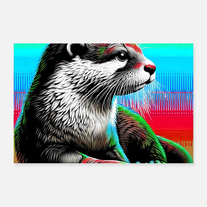 loutre Poster 60 x 40 cm