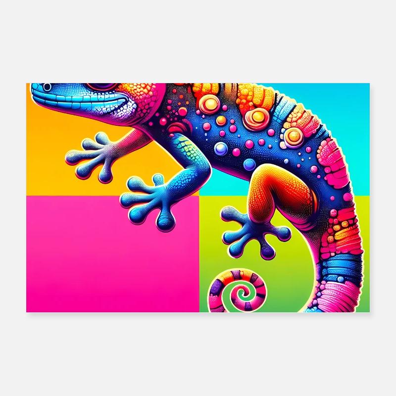 Gecko Poster 60 x 40 cm