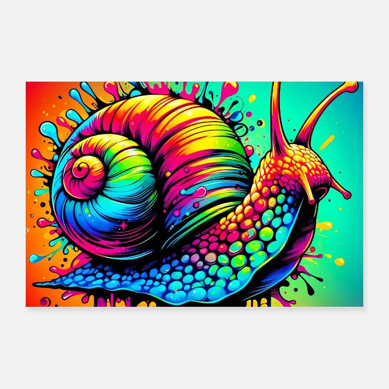Schnecke Poster 60x40 cm
