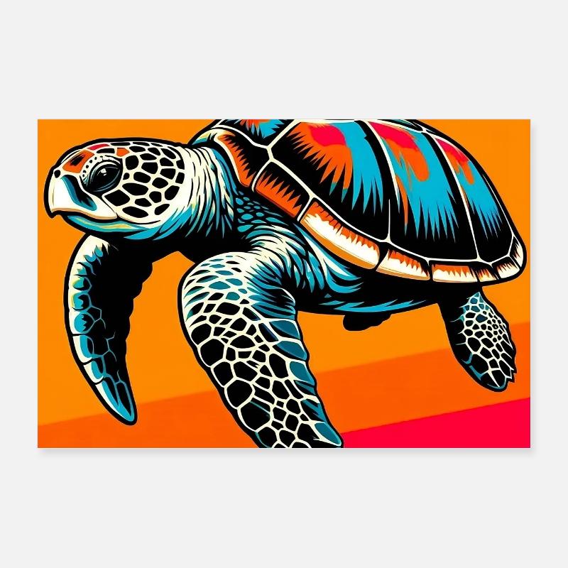 turtle Poster 24" x 16" (60x40 cm)