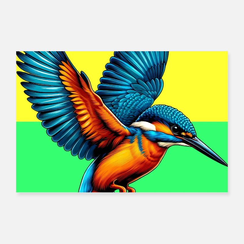 kingfisher Poster 24" x 16" (60x40 cm)