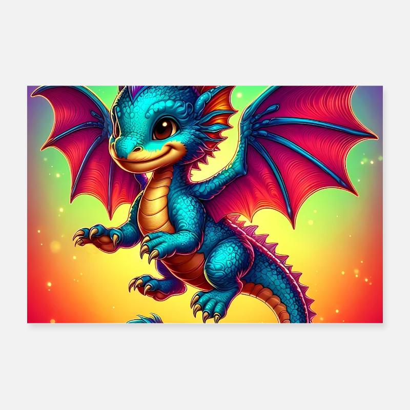 Drache Poster 60x40 cm