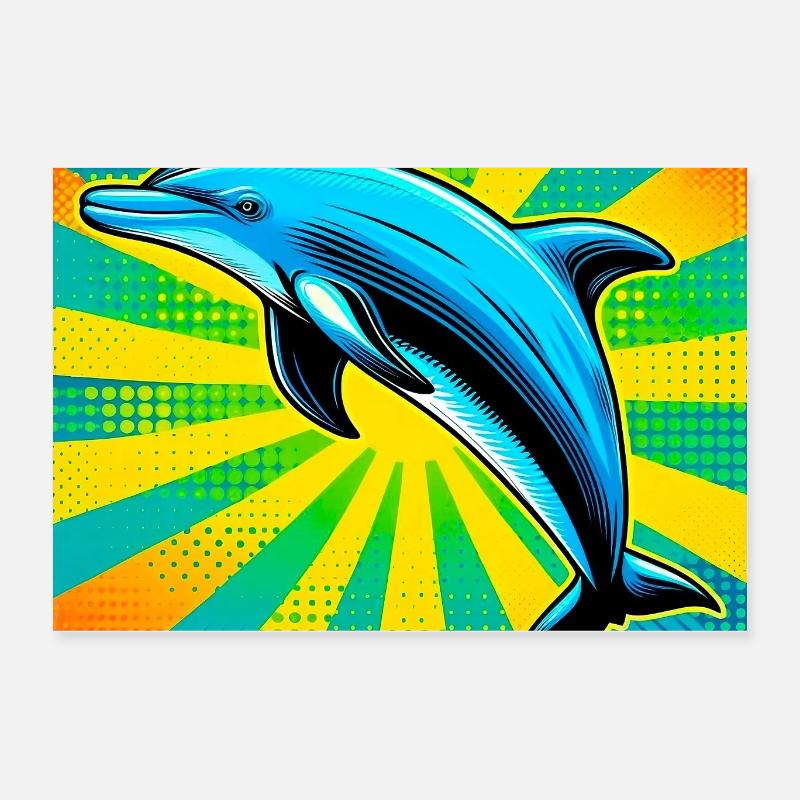 Delfin Poster 60x40 cm