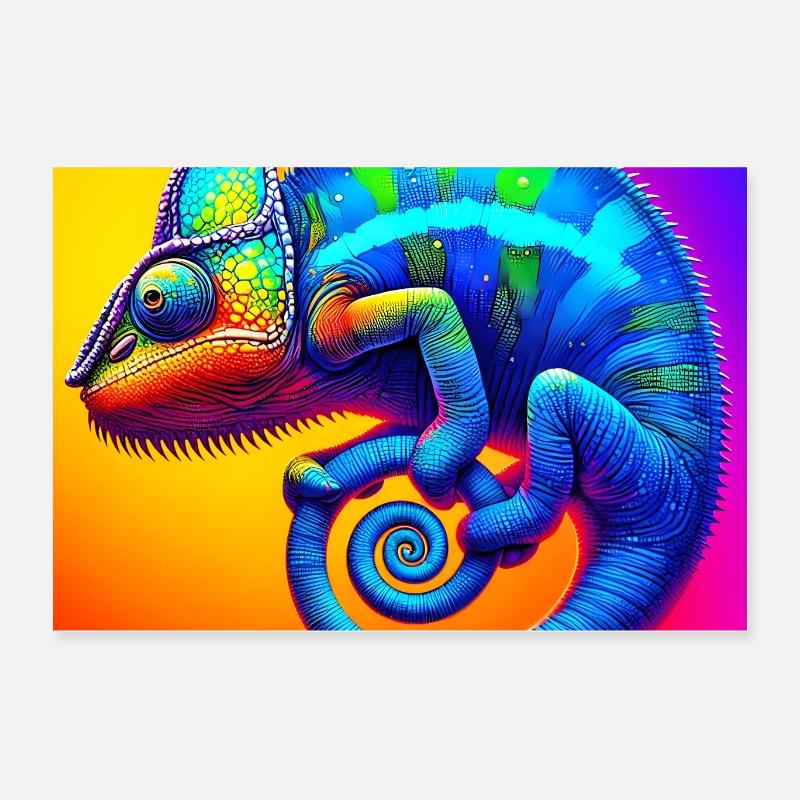 caméléon Poster 60 x 40 cm