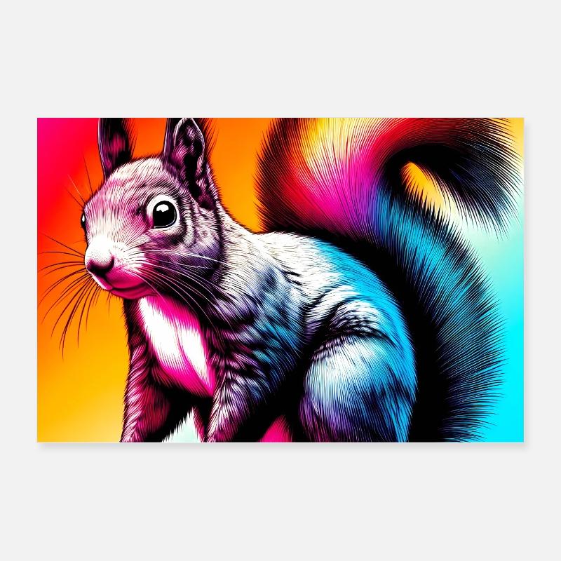 Eichhörnchen Poster 60x40 cm