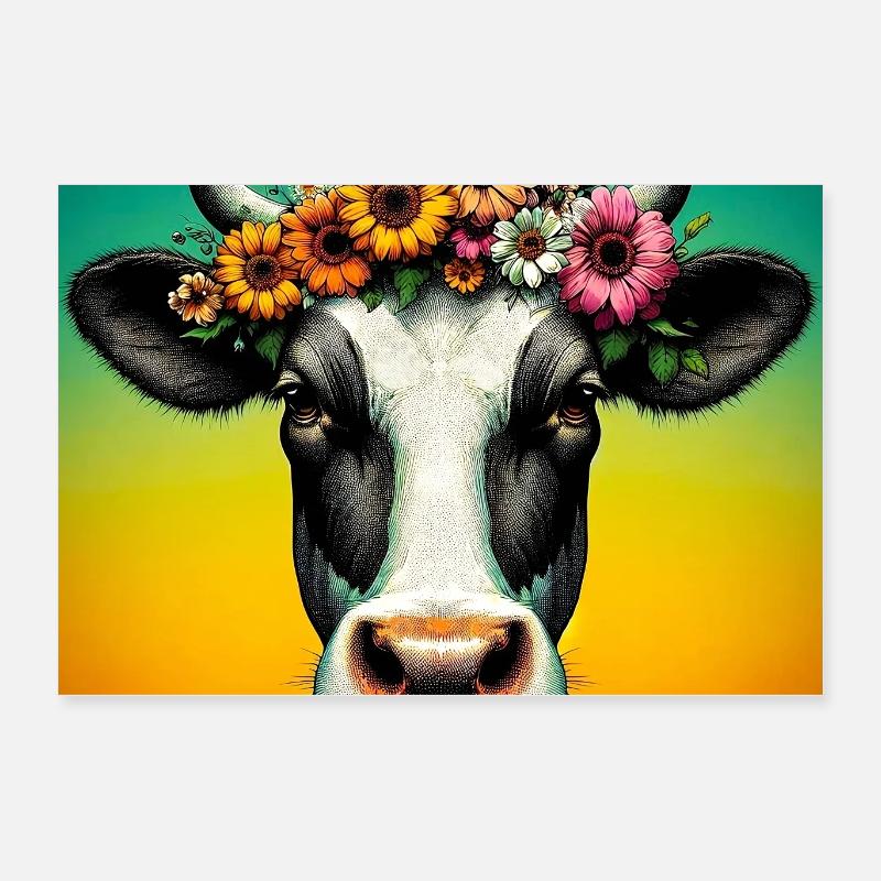 vache Poster 60 x 40 cm