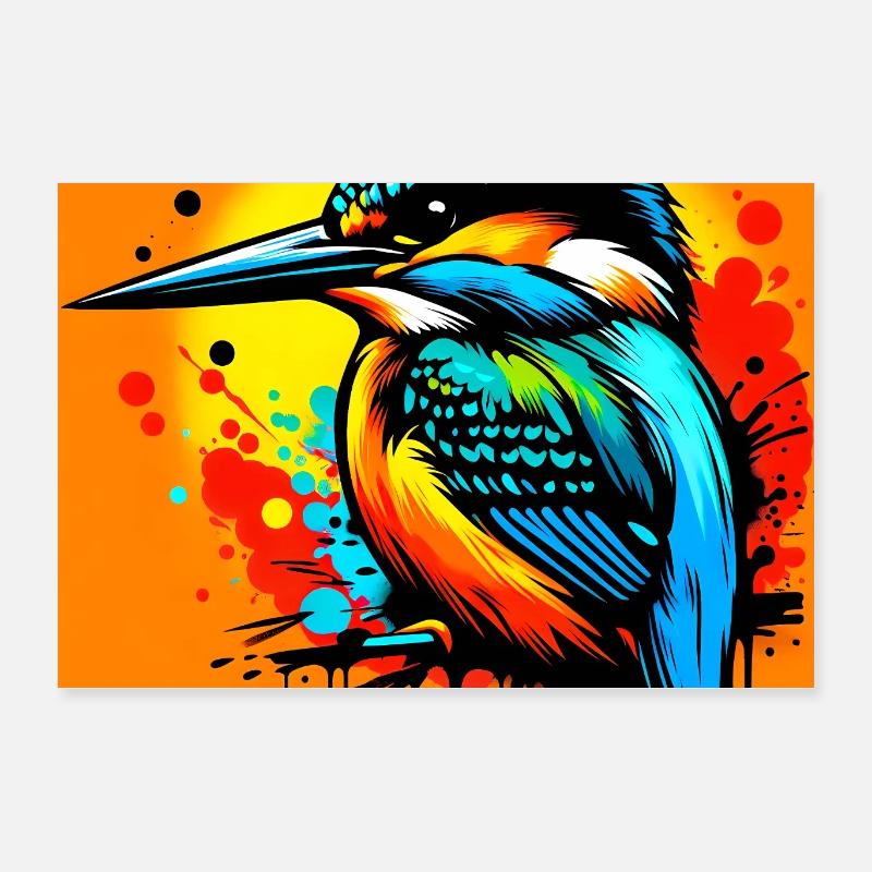 martin-pêcheur Poster 60 x 40 cm