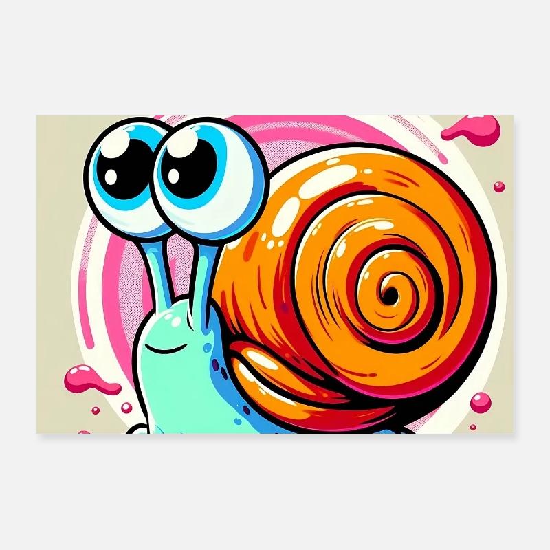 Snail Poster 24" x 16" (60x40 cm)