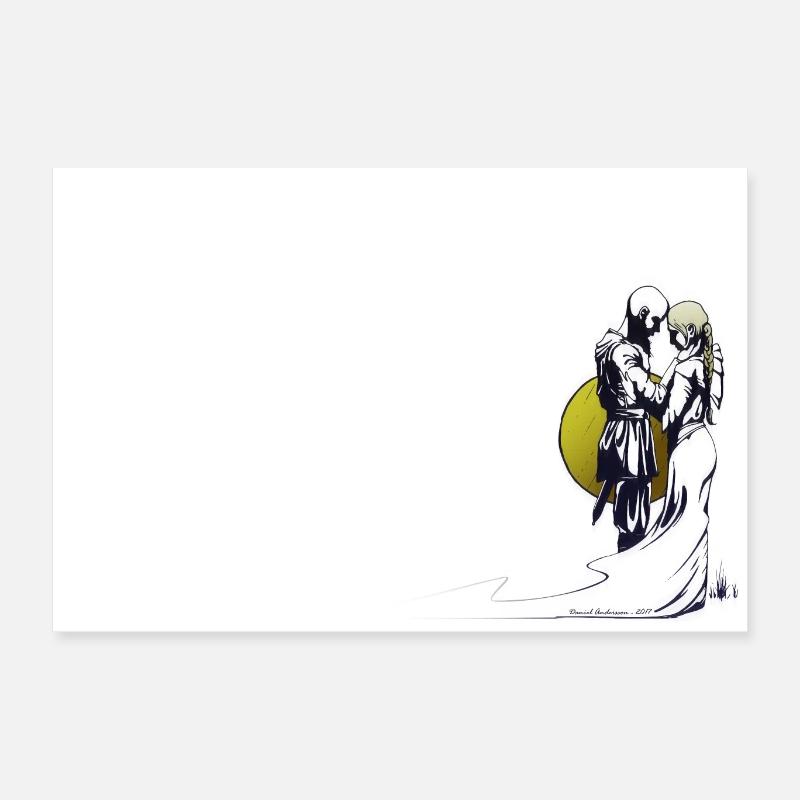Coppia vichinga Poster 60x40 cm