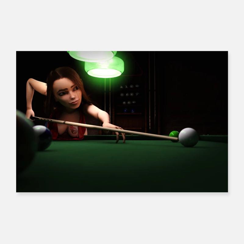 Billard Poster 60 x 40 cm