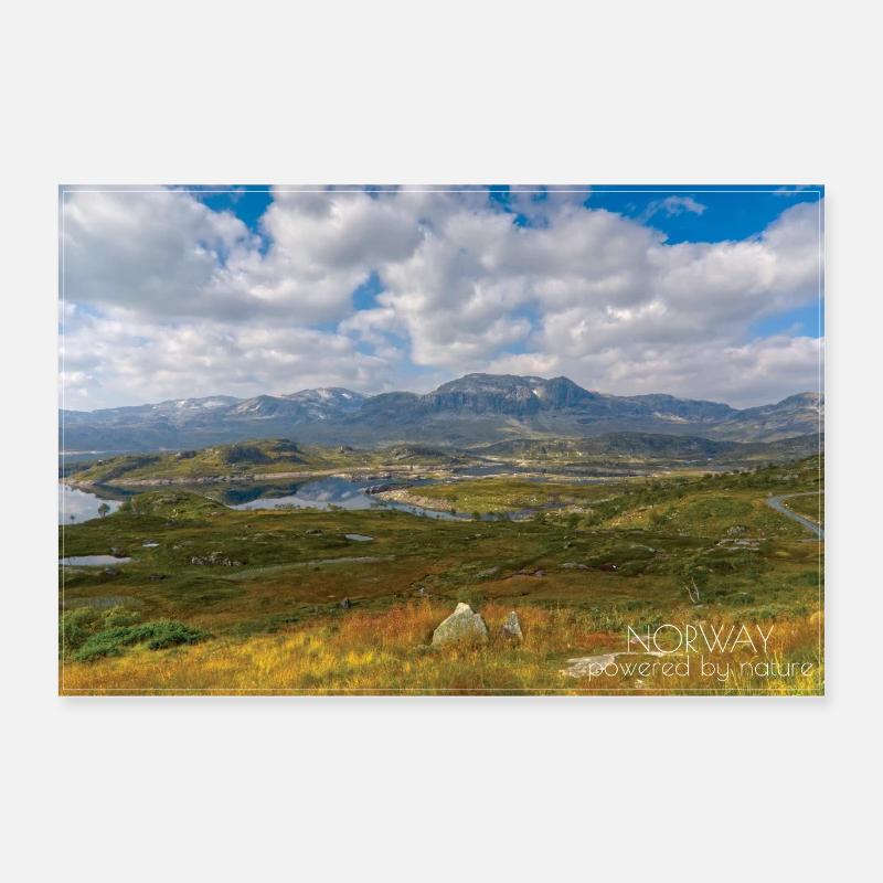 NORWAY - powered by nature Poster 24" x 16" (60x40 cm)