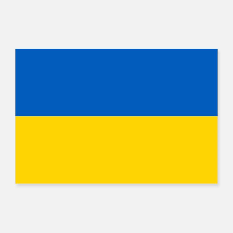 Ukraine Flag Poster 24" x 16" (60x40 cm)