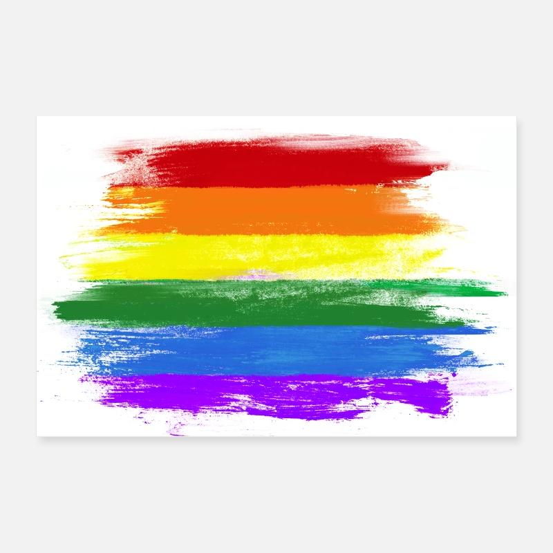 Drapeau LGBT Poster 60 x 40 cm