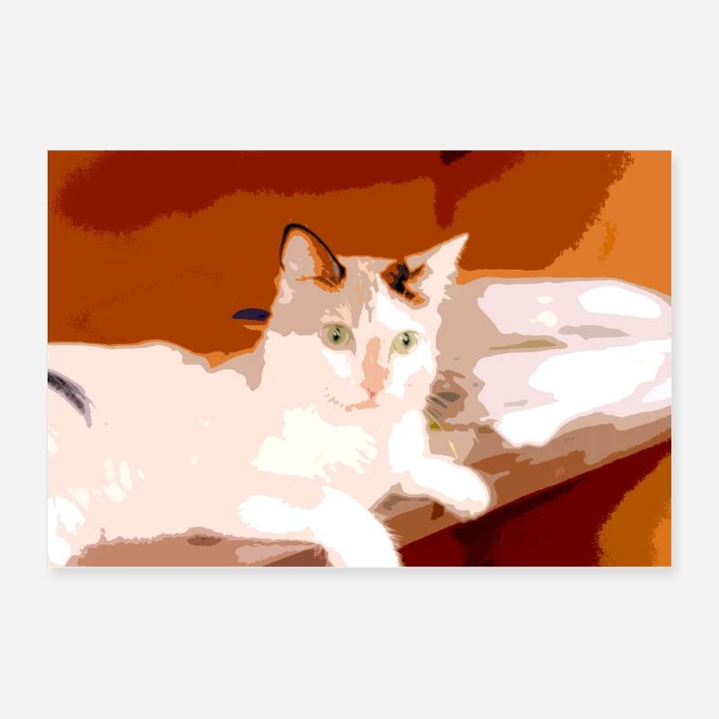 Ich liebe Katzen Poster 60x40 cm
