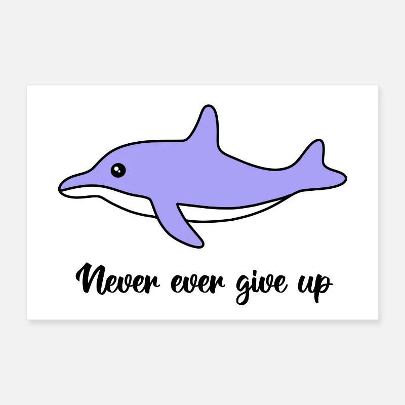 Dolphin Poster 24" x 16" (60x40 cm)