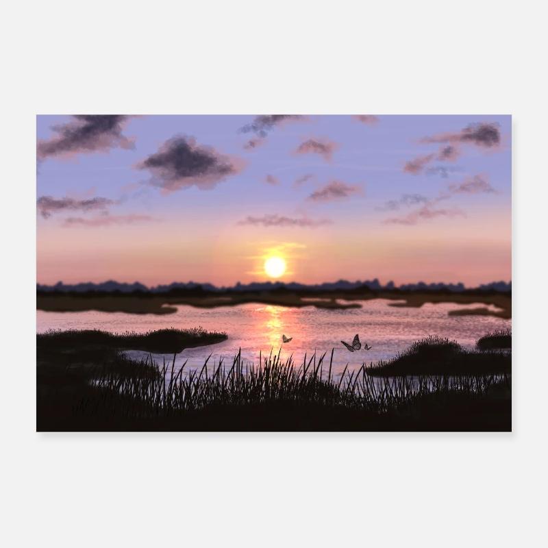 Lac Poster 60 x 40 cm