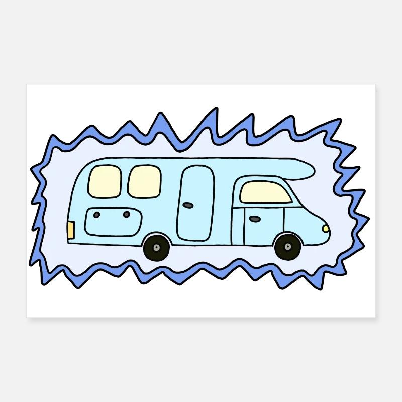 Camper Poster 60x40 cm