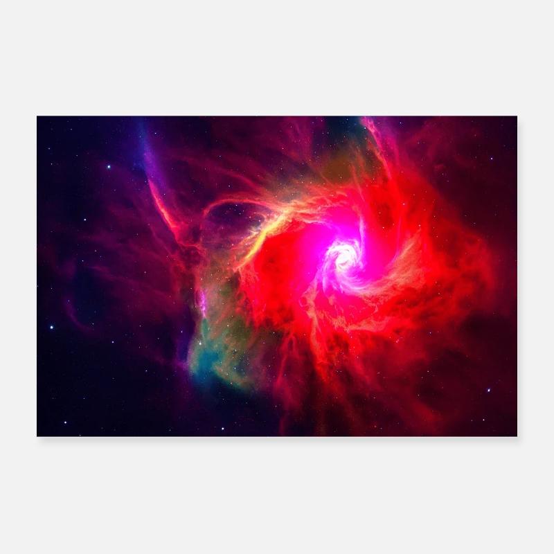 Explodierende Galaxie Poster 60x40 cm