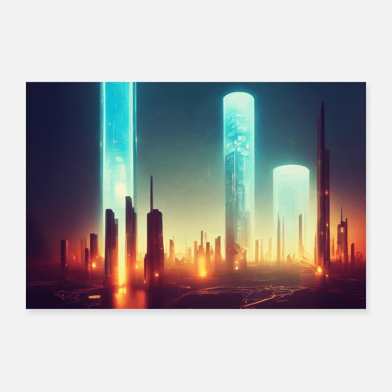 Die Zukünftigen Städte Poster 60x40 cm