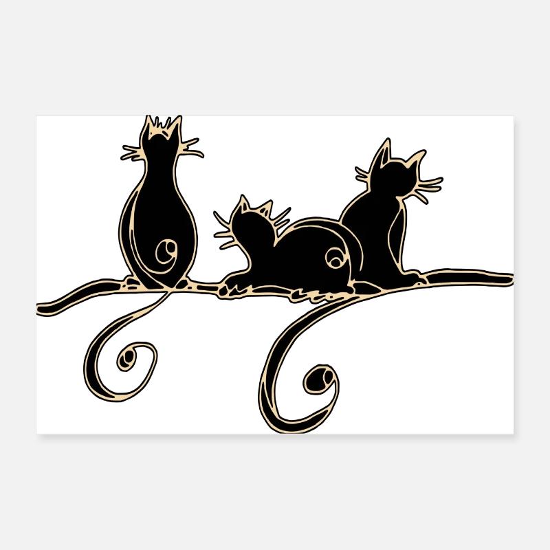 Katzen Poster 60x40 cm