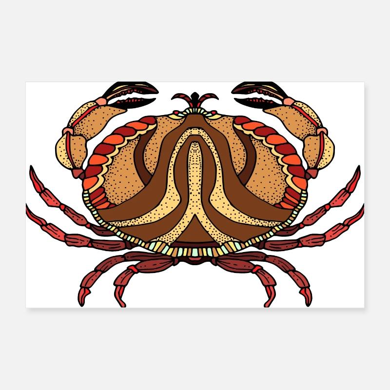 Crab Poster 24" x 16" (60x40 cm)