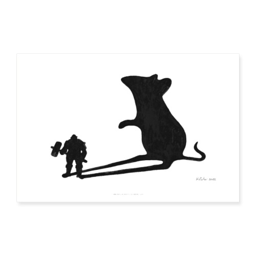 Lámina de «Mighty mouse» - Póster 60x40 cm