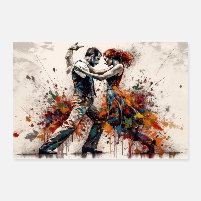 Tango Splatter Poster 60x40 cm