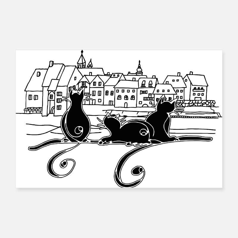 Chats Poster 60 x 40 cm