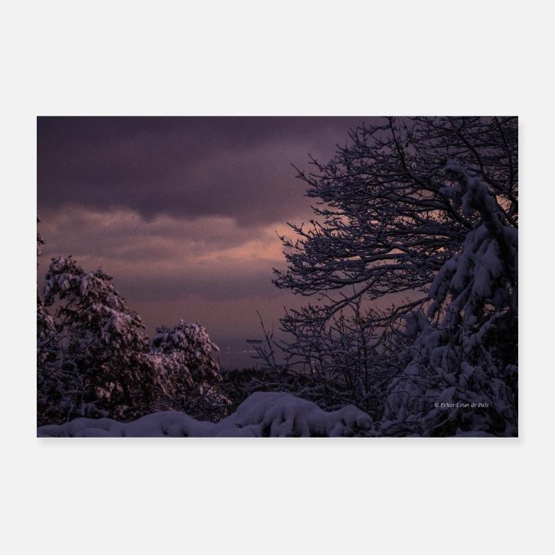 Photo d’hiver Poster 60 x 40 cm