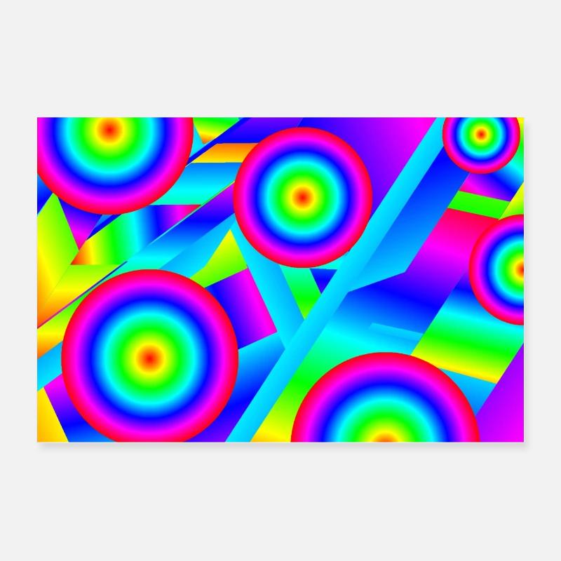 Abstrakte Musik Poster 60x40 cm