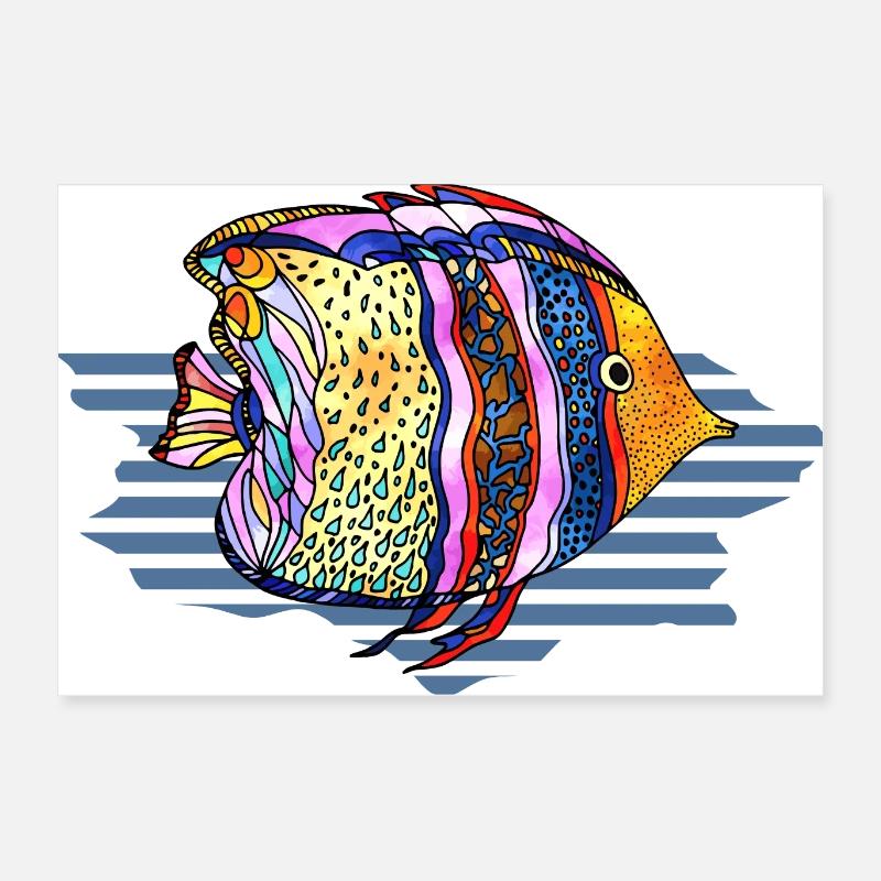 Fisch Poster 60x40 cm