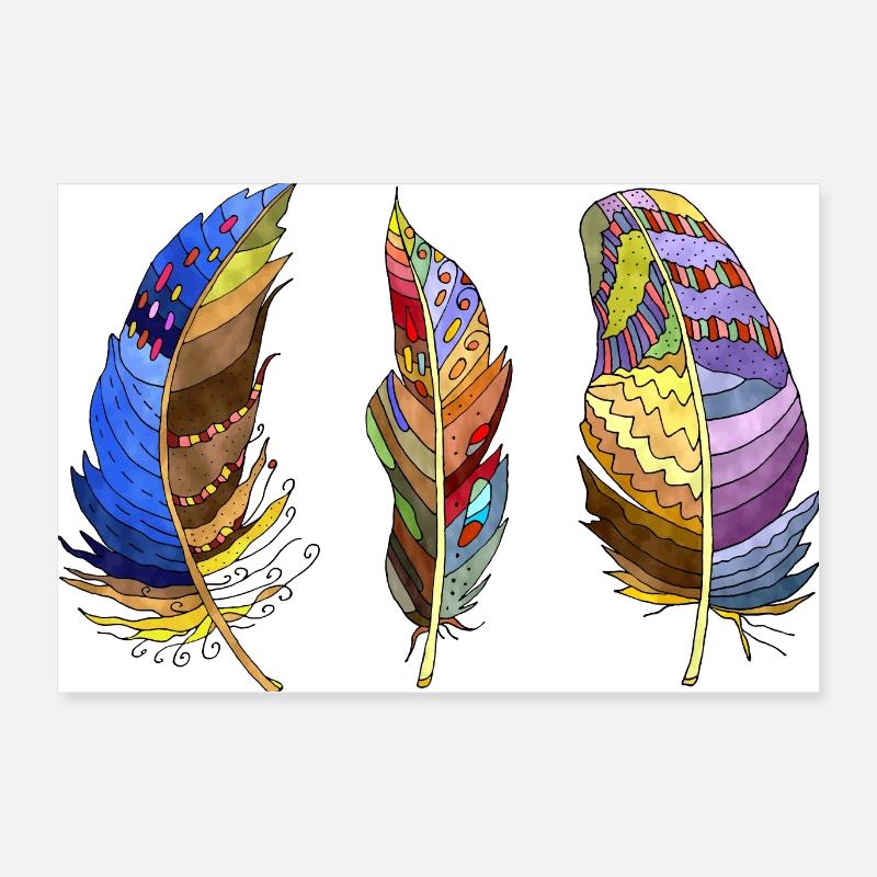 Feder Poster 60x40 cm