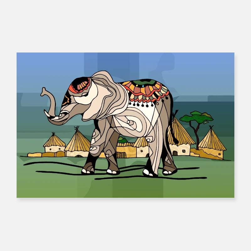 Elefant Poster 60x40 cm