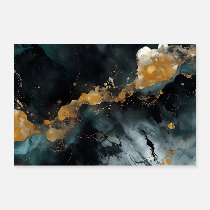 Texture de pierre naturelle en marbre Poster 60 x 40 cm