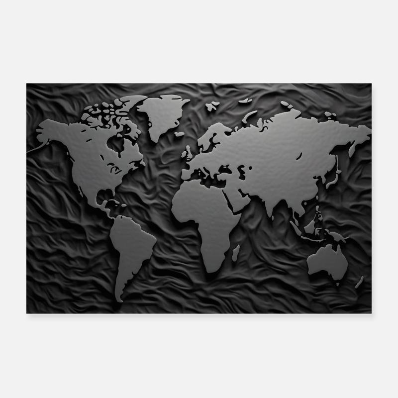World map Poster 24" x 16" (60x40 cm)