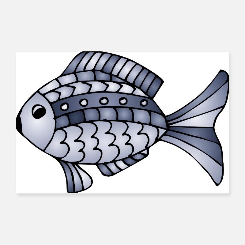 Fish Poster 24" x 16" (60x40 cm)