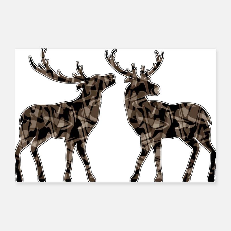 Cerf Poster 60 x 40 cm
