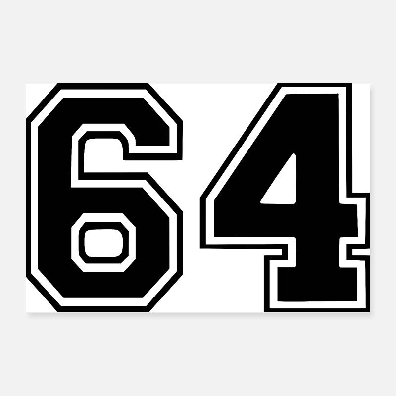 64 Poster 24" x 16" (60x40 cm)