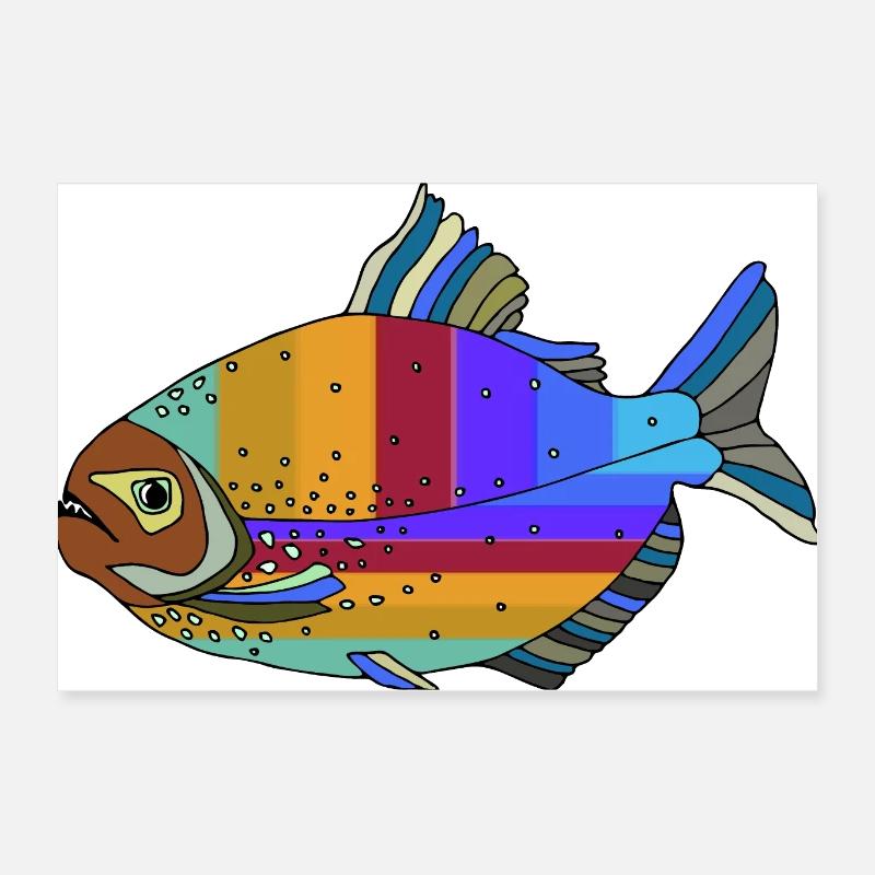 Poisson Poster 60 x 40 cm