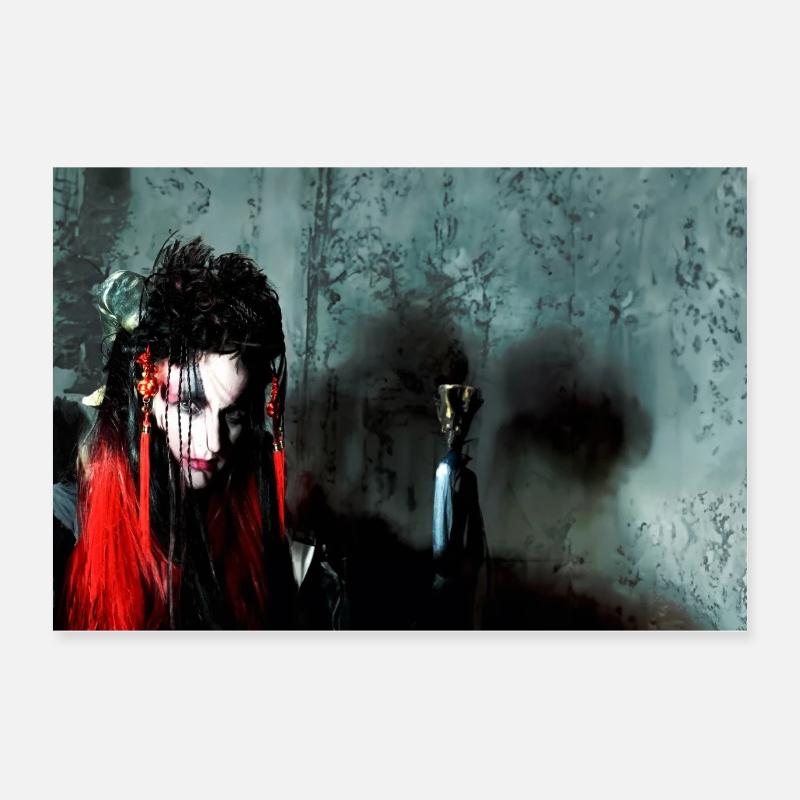 The gaze that pulls you into the darkness Poster 24" x 16" (60x40 cm)