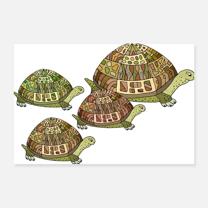 Turtles Poster 24" x 16" (60x40 cm)