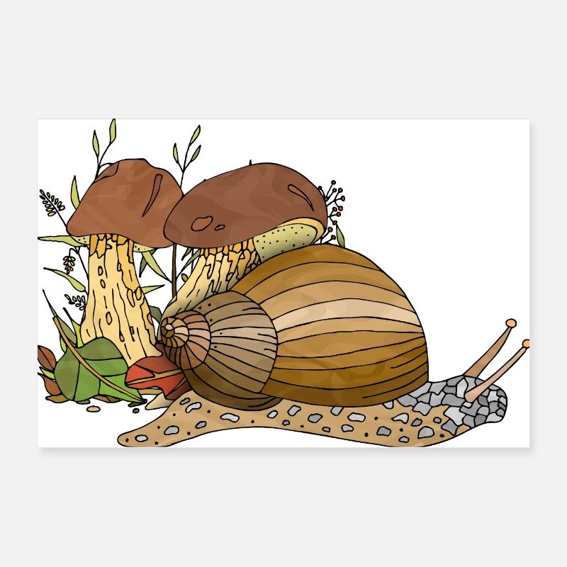 Escargot Poster 60 x 40 cm