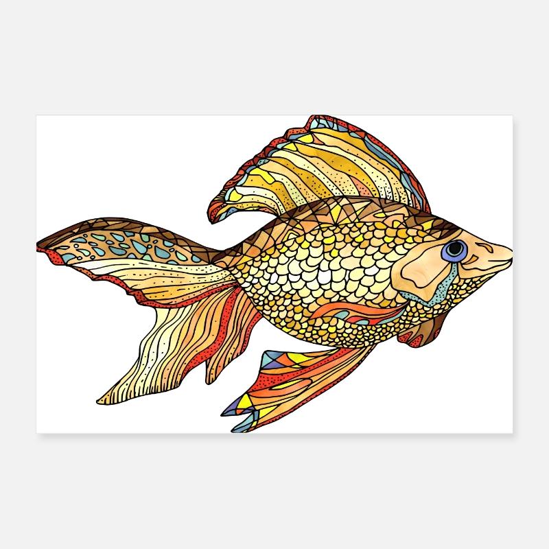 Fisch Poster 60x40 cm