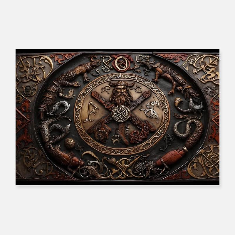 Schildwall Poster 60x40 cm