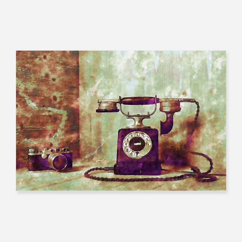 Telefon mit Kamera Poster 60x40 cm