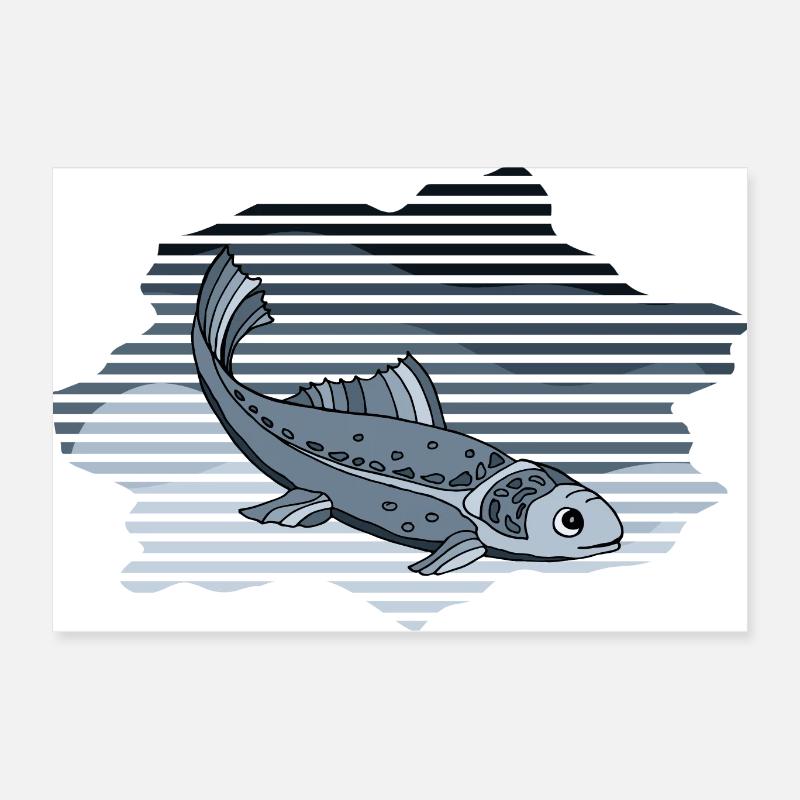 Fish Poster 24" x 16" (60x40 cm)